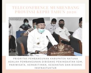 Bupati Natuna Gelar Video Teleconference Kegiatan Musrenbang Tingkat Provinsi Kepri Tahun 2021